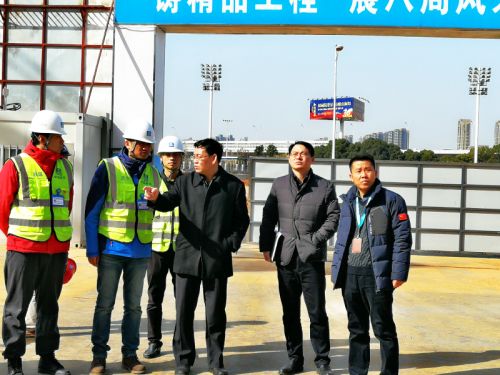 胡亚波调研九游体育军运会场馆建设